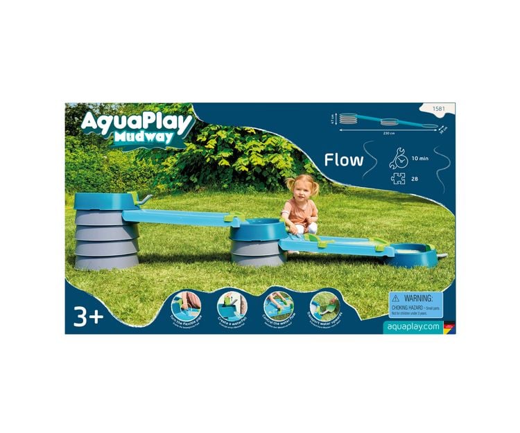 Produktbild: AquaPlay 1581 - Mudway Flow Matschbahn, L:230cm, Wasserbahn+Sandspielsystem