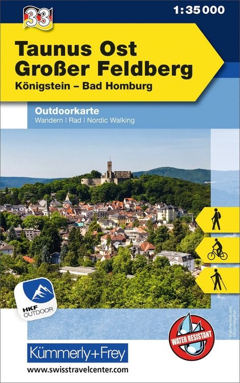 Produktbild: KuF Deutschland Outdoorkarte 33 Taunus Ost, Gro&szlig;er Feldberg 1 : 35.000