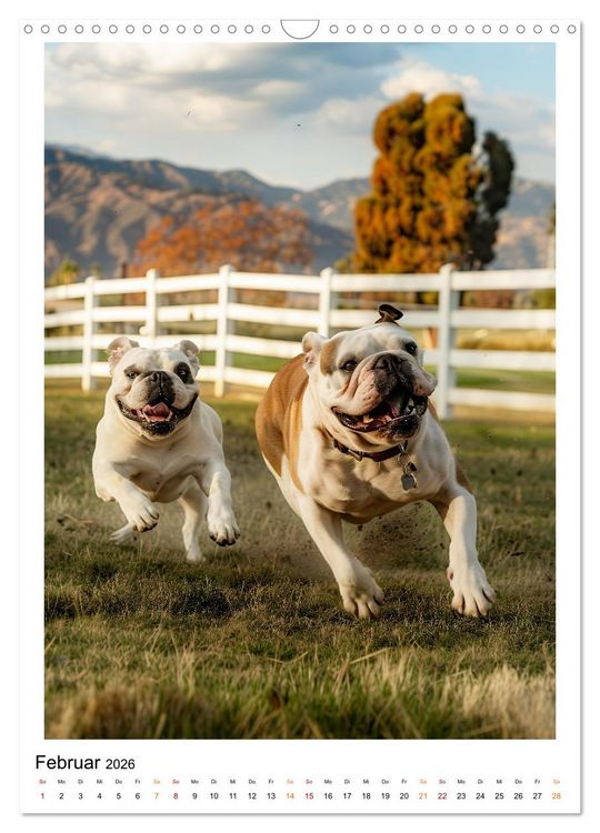 Produktbild: Englische Bulldogge - sanfter Kumpel (Wandkalender 2026 DIN A3 hoch), CALVENDO Monatskalender