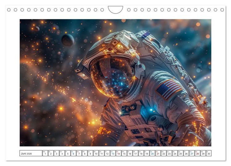 Produktbild: Galaktische Abenteuer (Wandkalender 2026 DIN A4 quer), CALVENDO Monatskalender