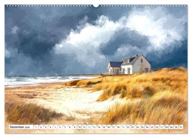 Produktbild: Meeresbrisen (hochwertiger Premium Wandkalender 2026 DIN A2 quer), Kunstdruck in Hochglanz