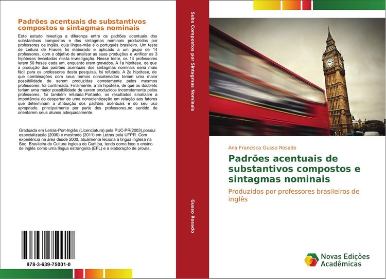 Produktbild: Padr&otilde;es acentuais de substantivos compostos e sintagmas nominais
