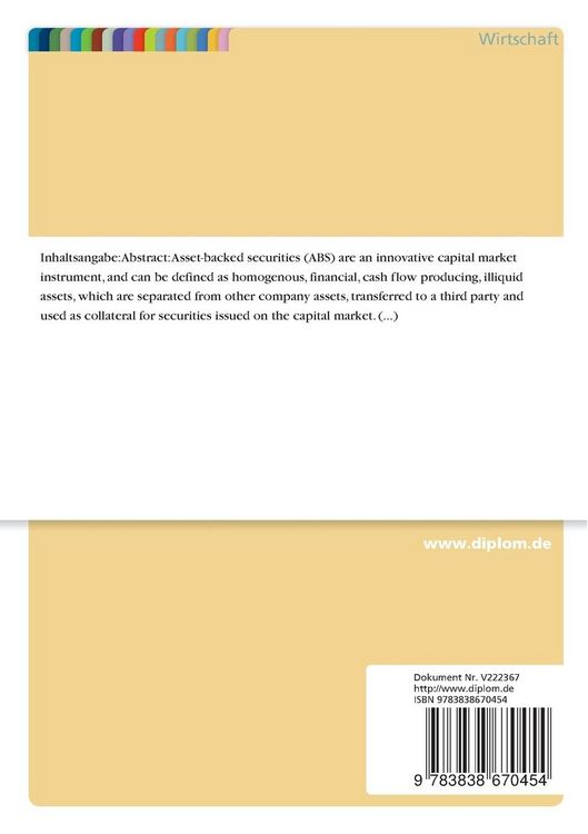 Produktbild: Potential of asset-backed securities for private investors