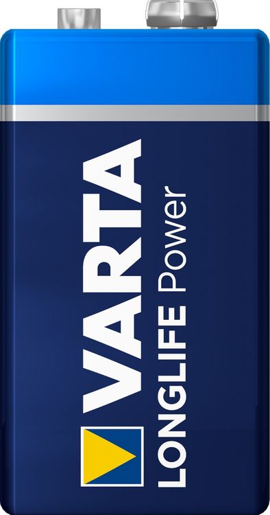 Produktbild: Varta LONGLIFE Power 9V Bli 1 9 V Block-Batterie Alkali-Mangan 580 mAh 9 V 1 St.