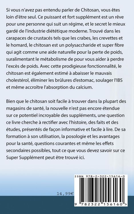 Produktbild: Le Chitosan - Liant de Graisse et Cholest&eacute;rol Naturel