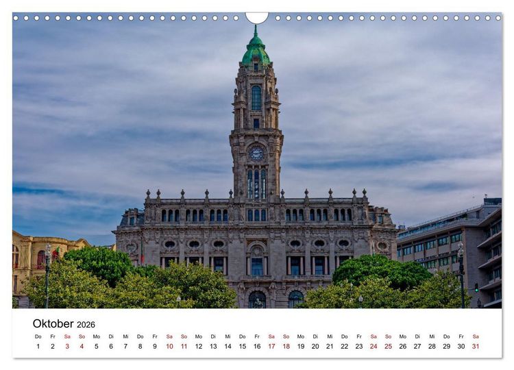 Produktbild: Porto und Gaia - Ausblicke und Einsichten (Wandkalender 2026 DIN A3 quer), CALVENDO Monatskalender
