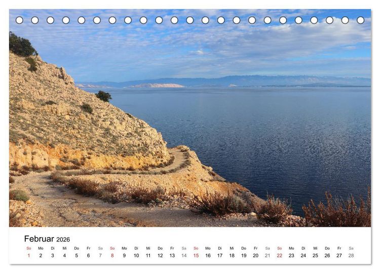 Produktbild: Kroatiens Inselzauber, Cres (Tischkalender 2026 DIN A5 quer), CALVENDO Monatskalender