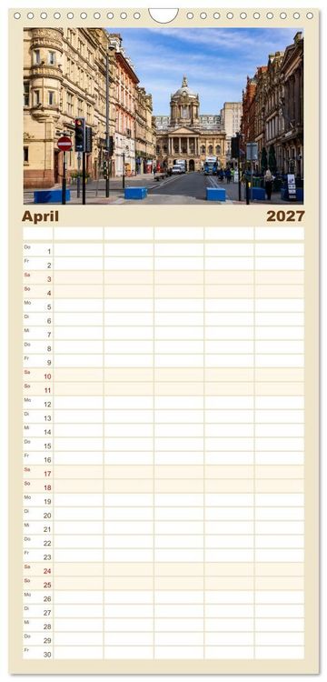 Produktbild: Familienplaner 2027 - Faszination Liverpool mit 5 Spalten (Wandkalender, 21 x 45 cm) CALVENDO