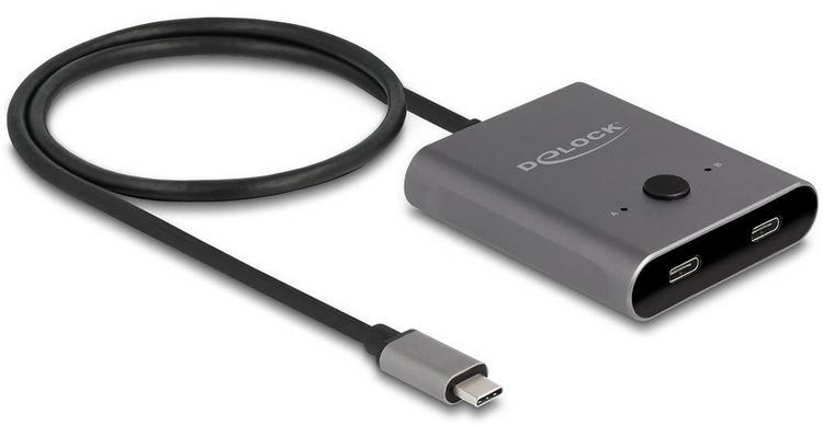 Produktbild: Delock 11500 USB-C&reg; (USB 3.2 Gen 2) Umschalter Grau