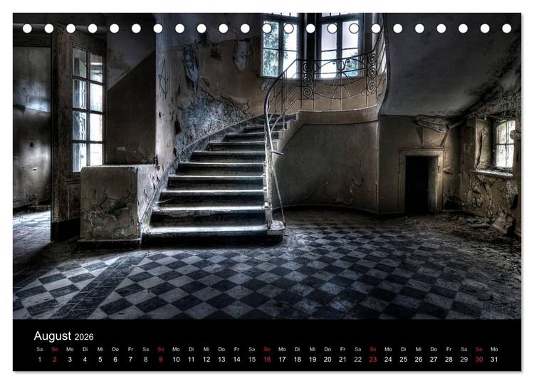 Produktbild: Verlassene Orte - Berlin - Brandenburg (Tischkalender 2026 DIN A5 quer), CALVENDO Monatskalender