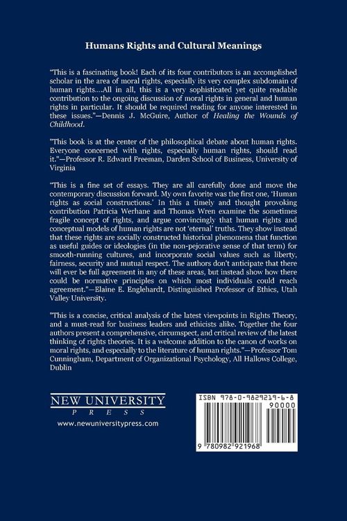 Produktbild: Human Rights and Cultural Meanings