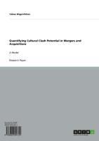 Produktbild: Quantifying Cultural Clash Potential in Mergers and Acquisitions