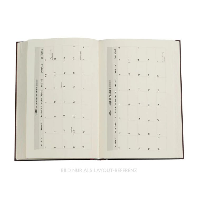 Produktbild: 12-Monatskalender 2027 Blue Luxe Maxi Verso