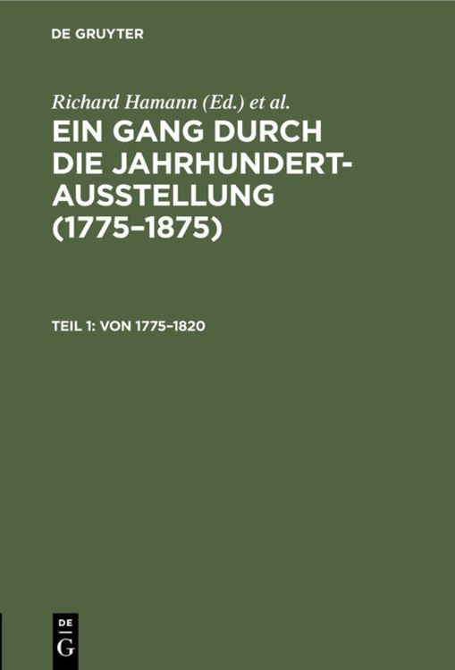 Produktbild: Von 1775&ndash;1820