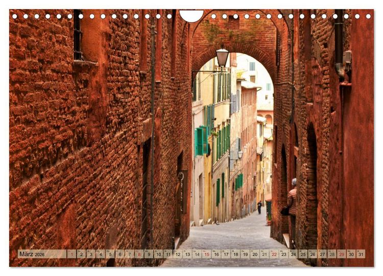 Produktbild: Sehnsucht nach SIENA (Wandkalender 2026 DIN A4 quer), CALVENDO Monatskalender