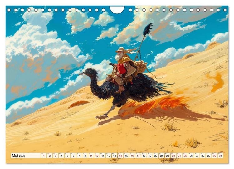 Produktbild: Begegnungen im Anime Zauberland (Wandkalender 2026 DIN A4 quer), CALVENDO Monatskalender