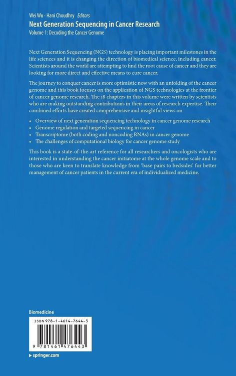 Produktbild: Next Generation Sequencing in Cancer Research