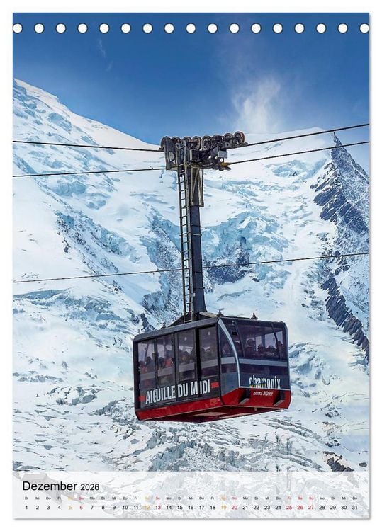Produktbild: Nervenkitzel Seilbahn (Tischkalender 2026 DIN A5 hoch), CALVENDO Monatskalender