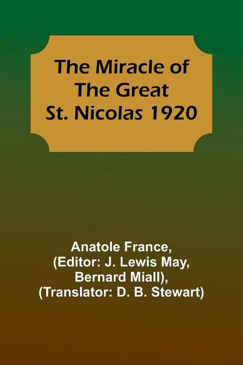 Produktbild: The Miracle of the Great St. Nicolas 1920