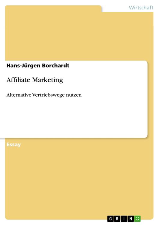 Produktbild: Affiliate Marketing