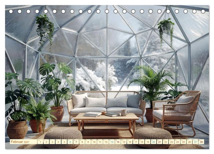 Produktbild: Architektur gegen Hitze - Licht. Schatten. Strukturen. Wasser (Tischkalender 2027 DIN A5 quer), CALVENDO Monatskalender
