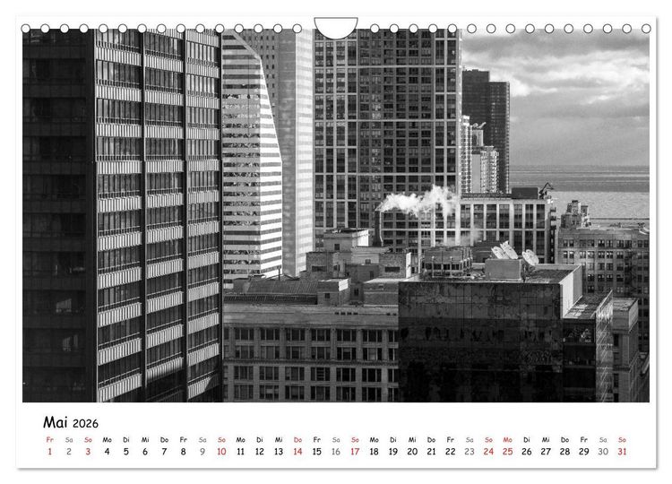 Produktbild: Chicago 2026 (Wandkalender 2026 DIN A4 quer), CALVENDO Monatskalender