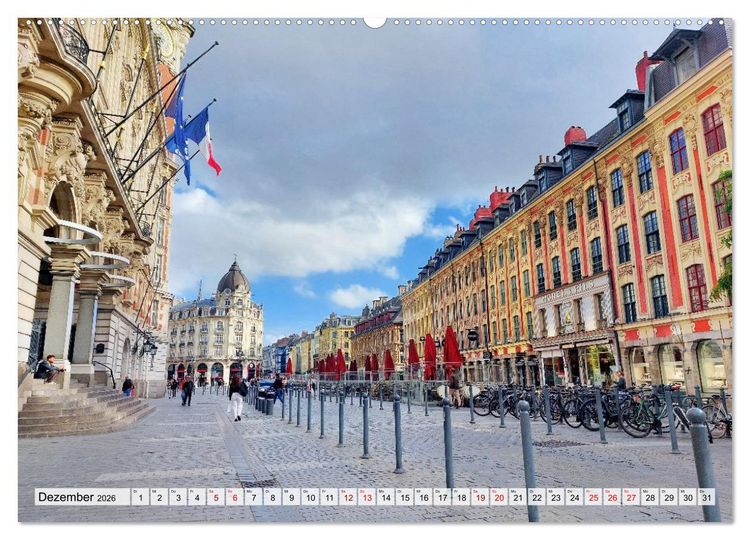 Produktbild: Lille - Charmante Metropole in Nordfrankreich (Wandkalender 2026 DIN A2 quer), CALVENDO Monatskalender