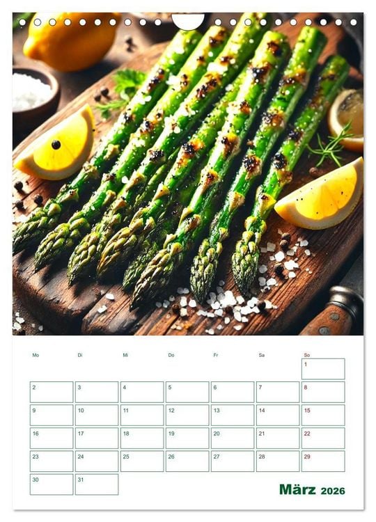 Produktbild: Spargelgl&uuml;ck &ndash; von der Ernte bis zum Genuss (Wandkalender 2026 DIN A4 hoch), CALVENDO Monatskalender