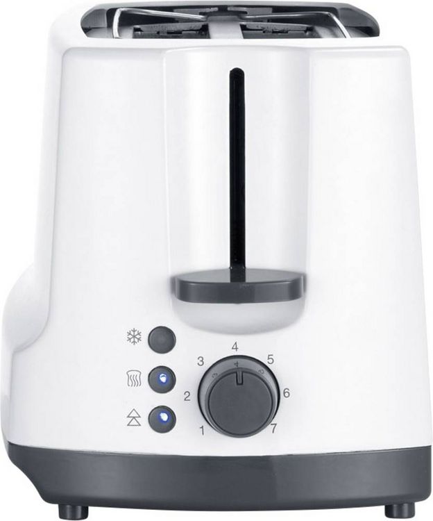 Produktbild: Severin AT 2234 Doppel-Langschlitztoaster mit Br&ouml;tchenaufsatz Wei&szlig;, Grau
