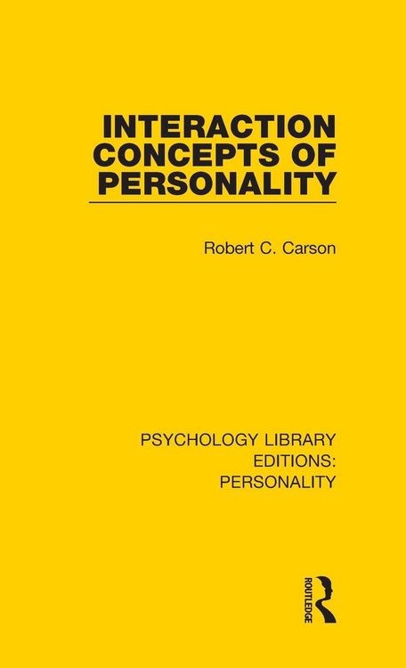 Produktbild: Interaction Concepts of Personality