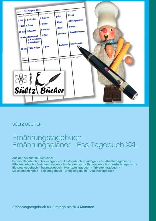 Produktbild: Ern&auml;hrungstagebuch - Ern&auml;hrungsplaner - Ess-Tagebuch XXL
