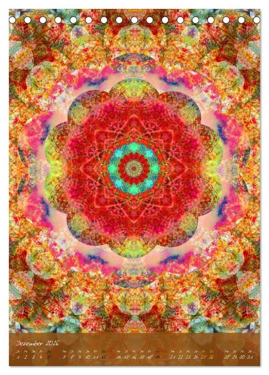 Produktbild: Mandala Energien (Tischkalender 2026 DIN A5 hoch), CALVENDO Monatskalender
