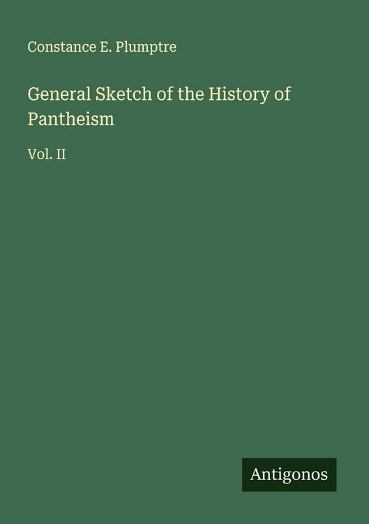 Produktbild: General Sketch of the History of Pantheism
