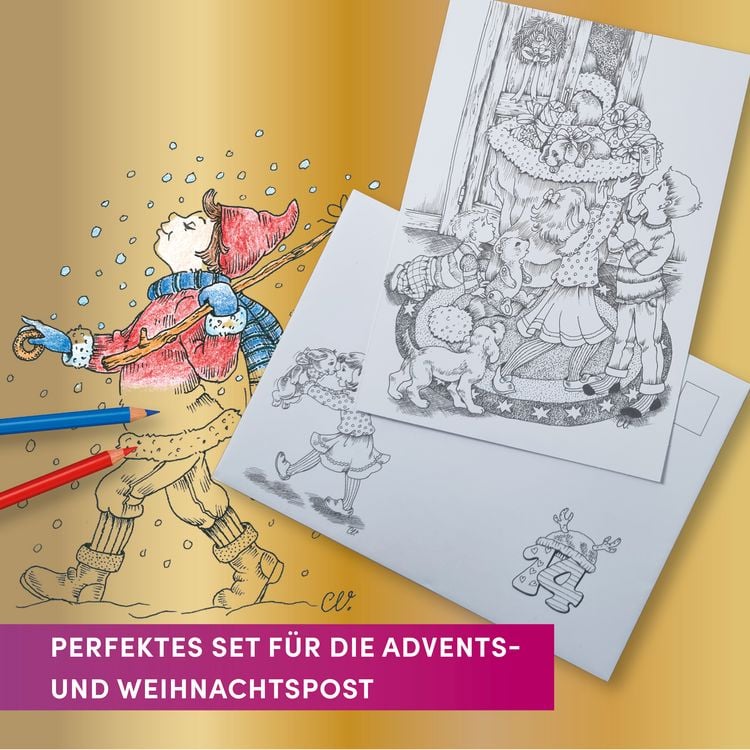 Produktbild: Christl Vogls Ausmalreise - der Adventskalender