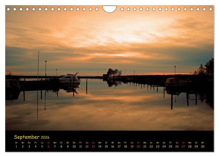 Produktbild: wenn die Sonne schlafen geht (Wandkalender 2026 DIN A4 quer), CALVENDO Monatskalender