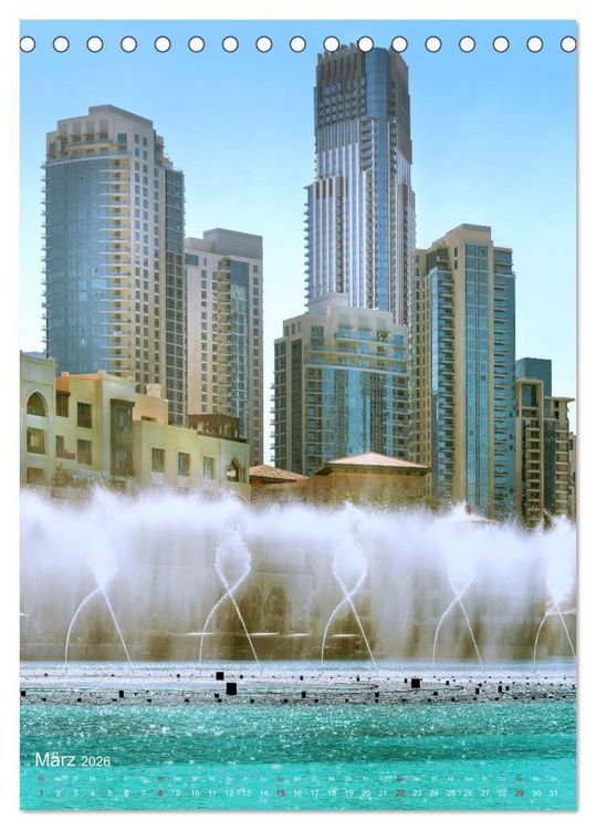 Produktbild: Vereinigte Arabische Emirate - St&auml;dte Highlights (Tischkalender 2026 DIN A5 hoch), CALVENDO Monatskalender