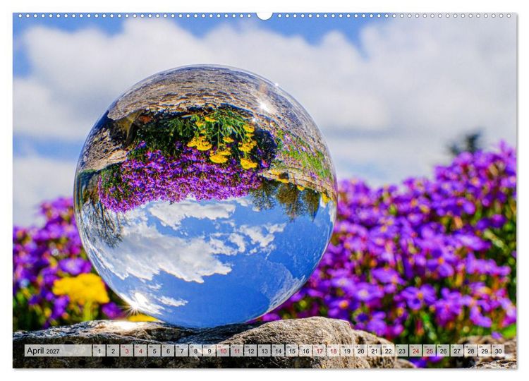 Produktbild: Faszination Glaskugel (hochwertiger Premium Wandkalender 2027 DIN A2 quer), Kunstdruck in Hochglanz