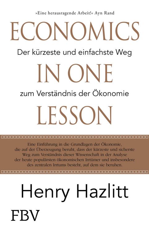 Produktbild: Economics in one Lesson
