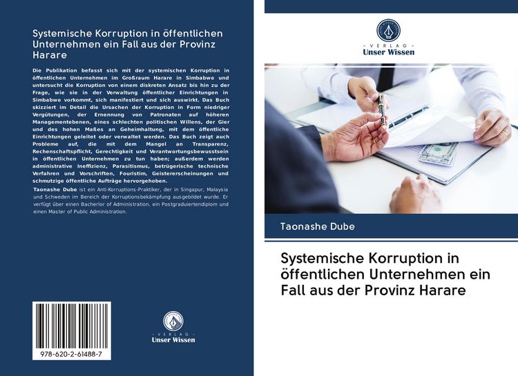 Produktbild: Systemische Korruption in &ouml;ffentlichen Unternehmen ein Fall aus der Provinz Harare