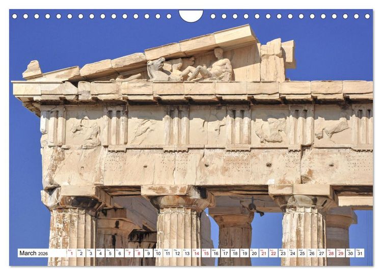 Produktbild: Ancient Greece and Architecture (Wall Calendar 2026 DIN A4 landscape), CALVENDO 12 Month Wall Calendar