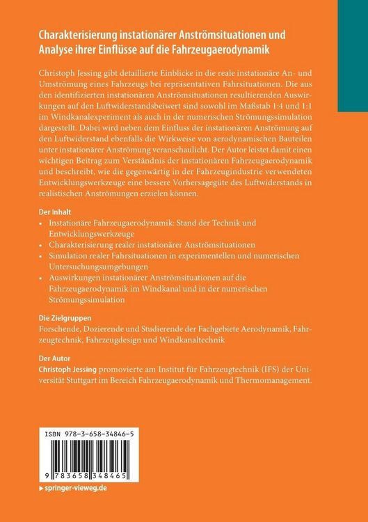 Produktbild: Charakterisierung instation&auml;rer Anstr&ouml;msituationen und Analyse ihrer Einfl&uuml;sse auf die Fahrzeugaerodynamik