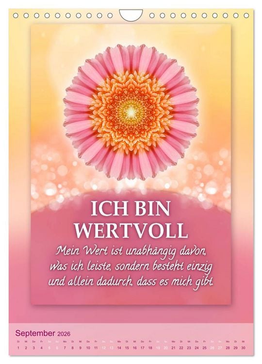 Produktbild: ICH BIN Licht und Liebe - Kalender (Wandkalender 2026 DIN A4 hoch), CALVENDO Monatskalender