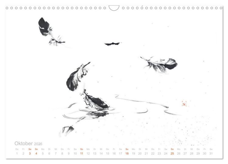 Produktbild: Simply Black and White/ Einfach Schwarz und Weiss - Kunst (Wandkalender 2026 DIN A3 quer), CALVENDO Monatskalender