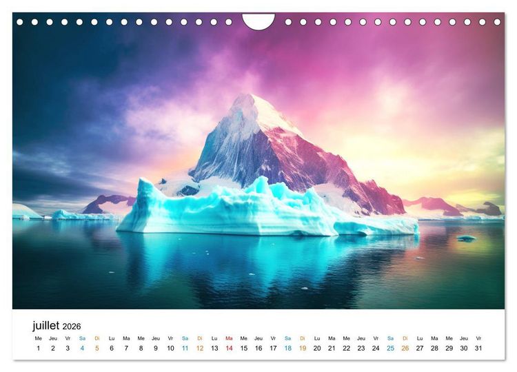 Produktbild: Paysages r&ecirc;v&eacute;s (Calendrier mural 2026 DIN A4 vertical), CALVENDO calendrier mensuel