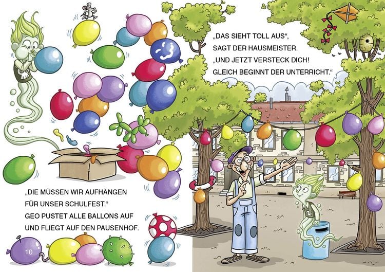 Produktbild: Lesel&ouml;wen 1. Klasse - Ein Gespenst auf dem Schulhof (Gro&szlig;buchstabenausgabe)