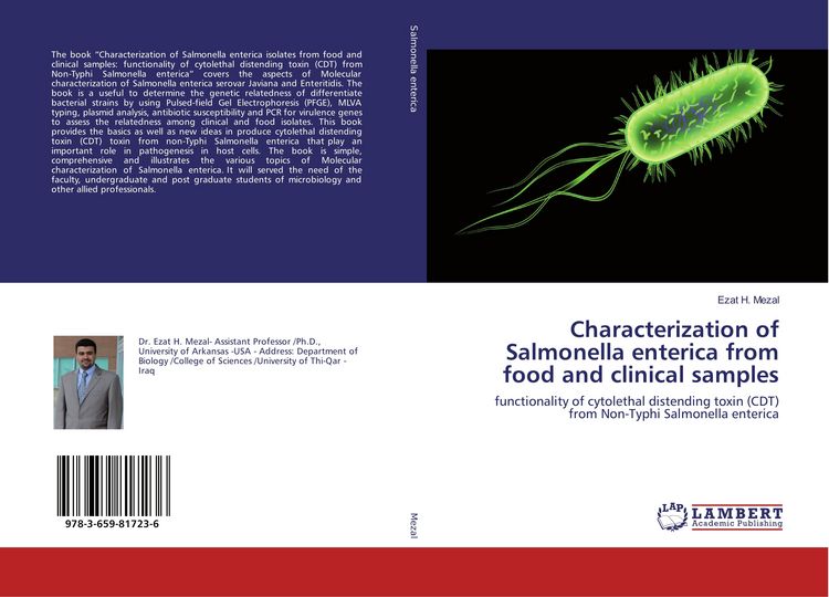 Produktbild: Characterization of Salmonella enterica from food and clinical samples