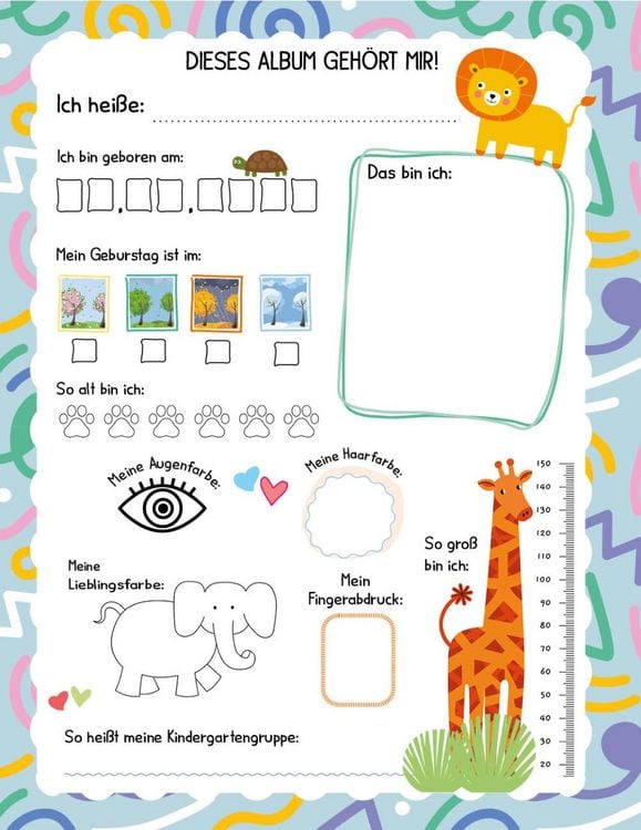 Produktbild: Kritzel-Kratzel-Buch Meine Kindergarten-Freunde