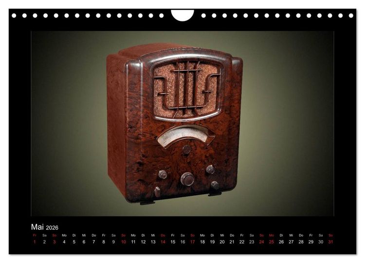 Produktbild: Dampfradios - Antike Radios mit Patina (Wandkalender 2026 DIN A4 quer), CALVENDO Monatskalender
