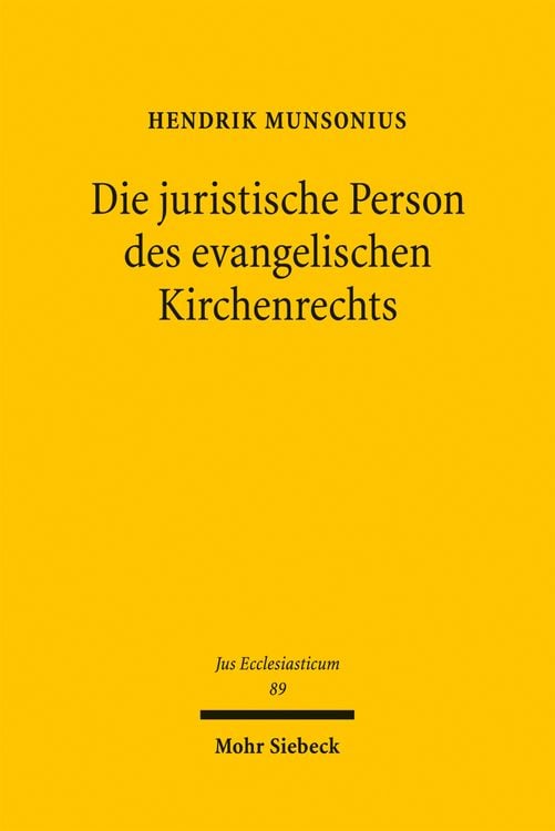 Produktbild: Die juristische Person des evangelischen Kirchenrechts