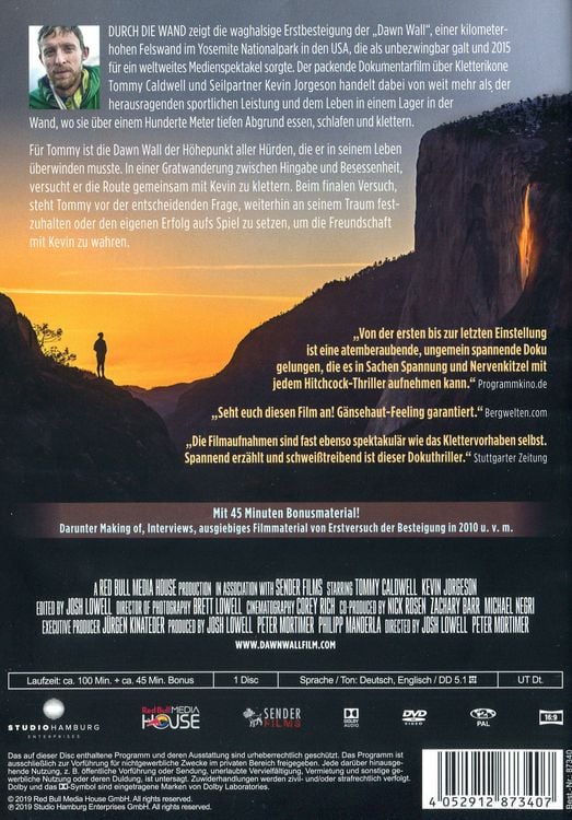 Produktbild: Durch die Wand - The Dawn Wall
